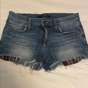 Joe's Jeans Blue Distressed Jean Shorts